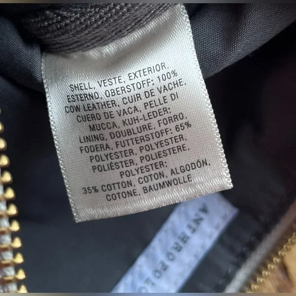 Anthropologie Leather Organizer Pouch Silver Glitter - Picture 15 of 15